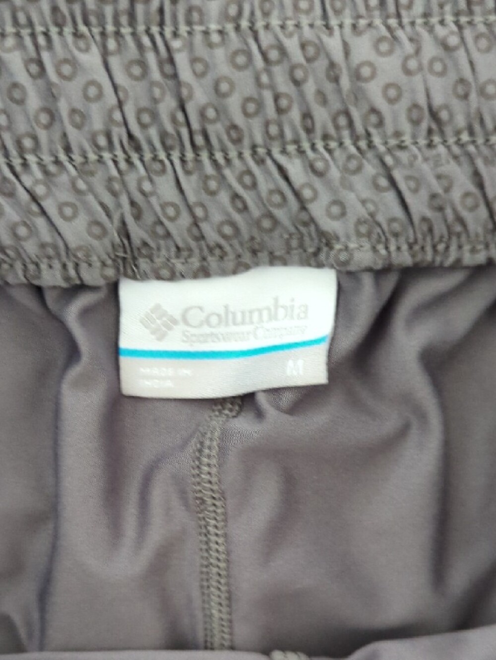 Columbia Gray Skort with Teal Accent Flower Outlines Size M - Picture 3 of 7